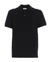 Alexander Mcqueen Seal Logo-embroidered Polo Shirt In Black