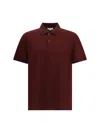 Alexander Mcqueen Men Polo Shirt With Logo On The Collar In Red