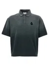 Alexander Mcqueen Alexander Mc Queen Faded Effect Black Polo Shirt In Cotton