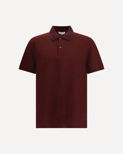 ALEXANDER MCQUEEN POLO WITH STRIPED DETAIL