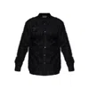 Alexander Mcqueen Harness Fringed Shirt In Black