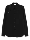 Alexander Mcqueen Cotton Harness Shirt In Black