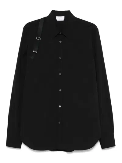 Alexander Mcqueen Poplin Shirt In Black