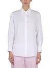 Alexander Mcqueen Women Poplin Shirt In White