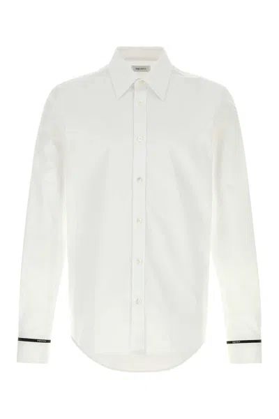 Alexander Mcqueen Poplin Shirt In White