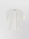 Alexander Mcqueen Poplin Shirt With Short Sleeves And Seam Detailing