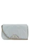 Alexander Mcqueen Women's Shoulder Bag Seal In Light Blue