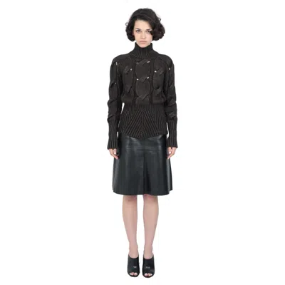 Pre-owned Alexander Mcqueen Pre Fall 2009 Knit Sweater In Black