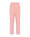 Alexander Mcqueen Press-crease Straight-leg Trousers In Pink