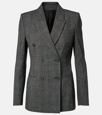 Alexander Mcqueen Prince Of Wales Check Wool Blazer In Gray