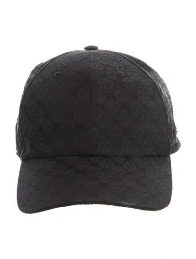Pre-owned Alexander Mcqueen Printed Baseball Cap In Black