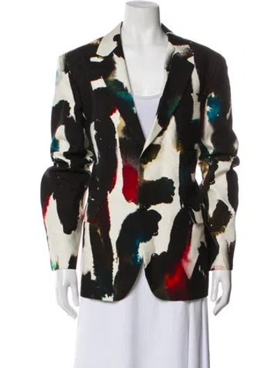 Pre-owned Alexander Mcqueen Printed Blazer In Multi
