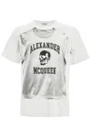 Alexander Mcqueen Printed Compact Cotton T Shirt