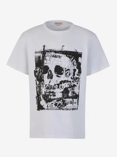 Alexander Mcqueen Printed Cotton T-shirt