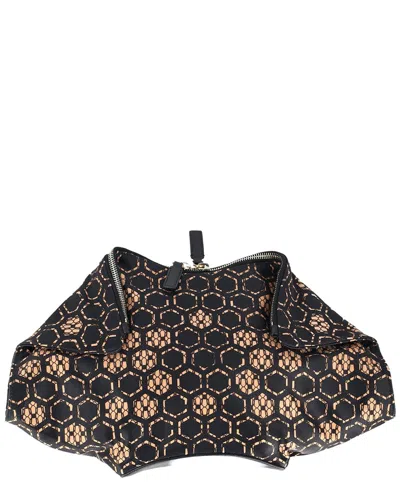 Pre-owned Alexander Mcqueen Printed De Manta Clutch (authentic Pre-loved)