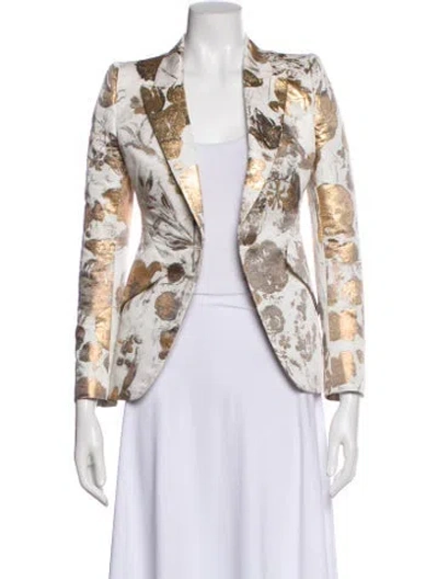 Pre-owned Alexander Mcqueen Printed Evening Jacket