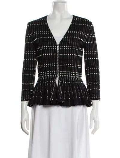 Pre-owned Alexander Mcqueen Printed Evening Jacket In Black