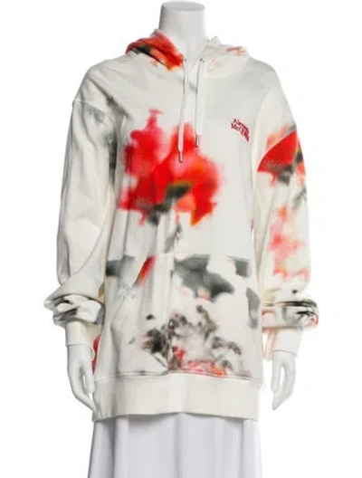 Pre-owned Alexander Mcqueen Printed Jacket In White