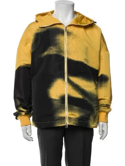 Pre-owned Alexander Mcqueen Printed Jacket In Yellow