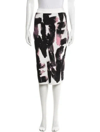 Pre-owned Alexander Mcqueen Printed Knee-length Skirt W/ Tags In Multi