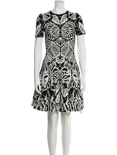 Pre-owned Alexander Mcqueen Printed Mini Dress In Multi