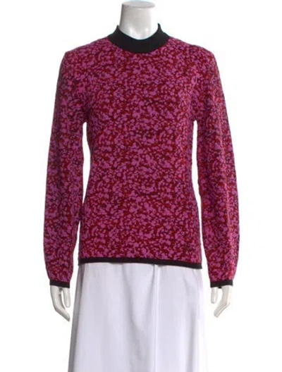 Pre-owned Alexander Mcqueen Printed Mock Neck Sweater W/ Tags In Multicolor