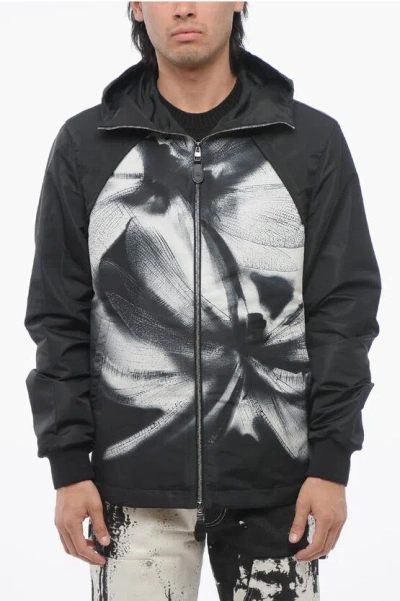 ALEXANDER MCQUEEN PRINTED NYLON SKULL WINDBREAKER