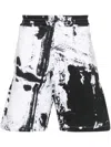 Alexander Mcqueen Printed Organic Cotton Shorts