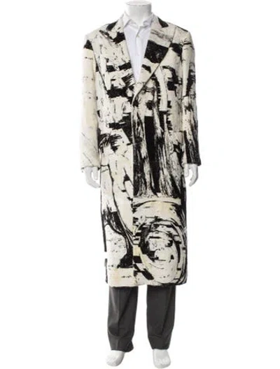Pre-owned Alexander Mcqueen Printed Parka In Green