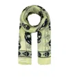 Alexander Mcqueen Skull Print Sheer Silk Scarf
