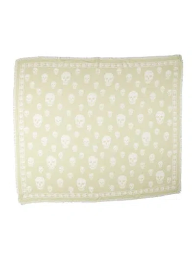 Pre-owned Alexander Mcqueen Printed Scarf In Green