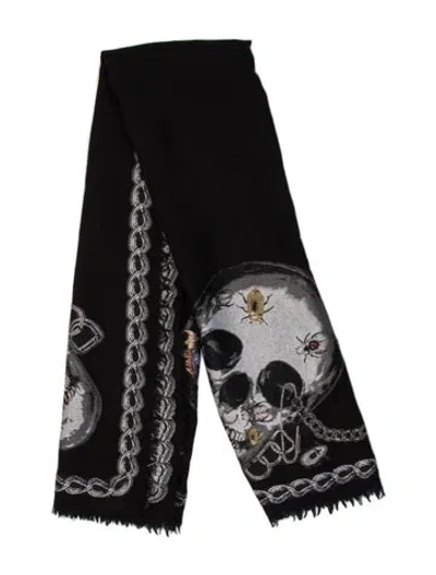 Pre-owned Alexander Mcqueen Printed Scarf In Multi