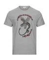 Alexander Mcqueen Printed Short-sleeved T-shirt In Gray