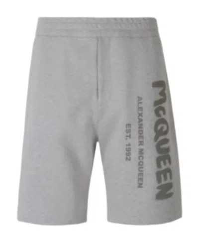 ALEXANDER MCQUEEN ALEXANDER MCQUEEN GRAFFITI PRINTED SPORT SHORTS