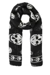 Alexander Mcqueen Alexander Mc Queen "skull Biker" Scarf
