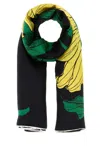 Alexander Mcqueen Printed Silk Foulard In Multi
