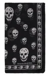 Alexander Mcqueen Wool Scarf With Biker Skull Pattern