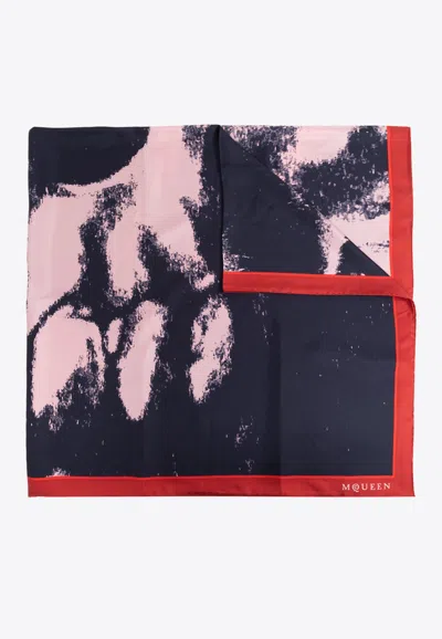 ALEXANDER MCQUEEN PRINTED SILK SCARF