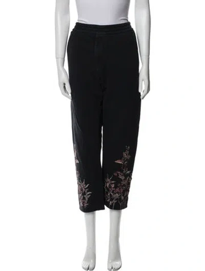 Pre-owned Alexander Mcqueen Printed Sweatpants In Black