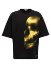 Alexander Mcqueen Skull-print Cotton T-shirt In Black