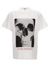 Alexander Mcqueen Printed T-shirt In White/black
