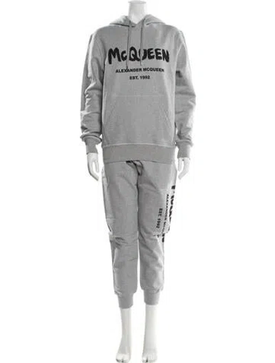 Pre-owned Alexander Mcqueen Printed Tracksuit W/ Tags In Gray