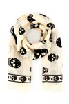 Alexander Mcqueen Skull-print Scarf In 9260