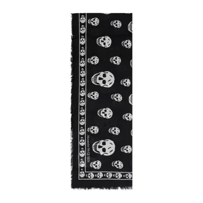 ALEXANDER MCQUEEN ALEXANDER MCQUEEN PRINTED WOOL SCARF