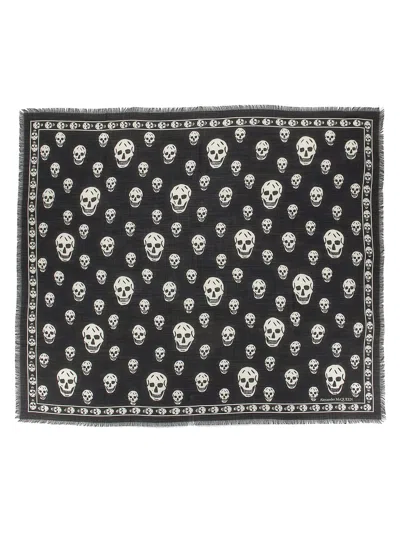 ALEXANDER MCQUEEN PRINTED WOOL SCARF