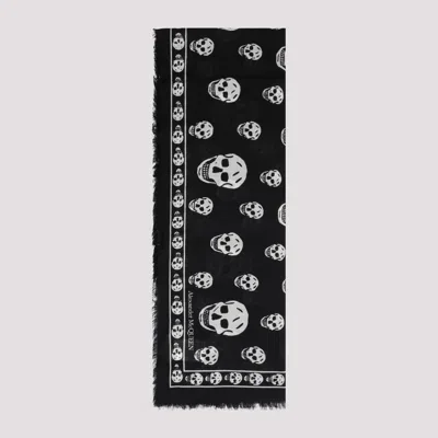 ALEXANDER MCQUEEN PRINTED WOOL SCARF