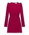 Alexander Mcqueen Sculptural Mini Dress In Red