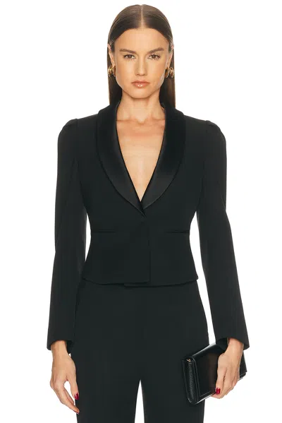 Alexander Mcqueen Puff Sleeve Jacket In Black