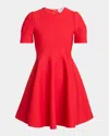 Alexander Mcqueen Mcqueen Short-sleeve Mini Dress In Red