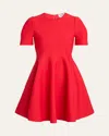 Alexander Mcqueen Mcqueen Short-sleeve Mini Dress In Red